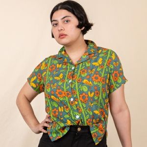 Big Bud Press Butterfly Pantry Button-Up